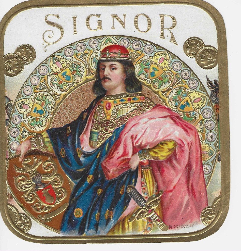 etiket V -2184  sigarenbanden, Ophalen of Verzenden, Zo goed als nieuw, Sigarenbandjes