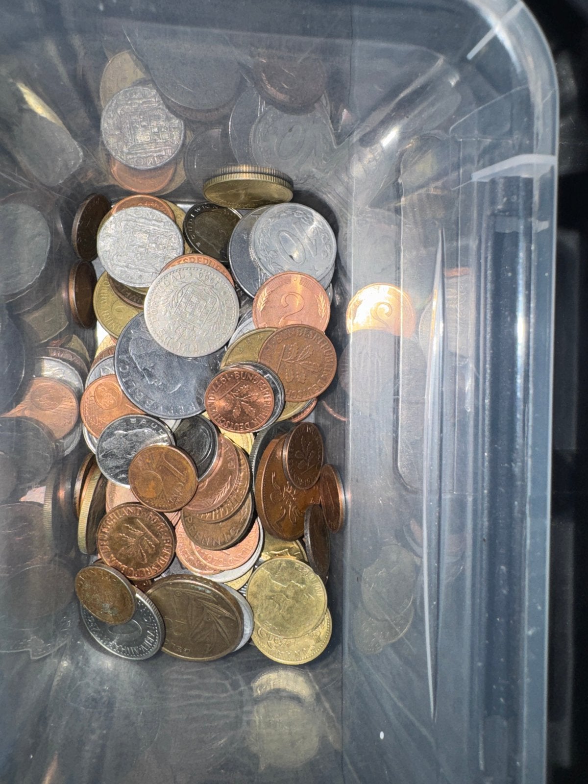 Bakje met munten te koop, Ophalen of Verzenden, Munten