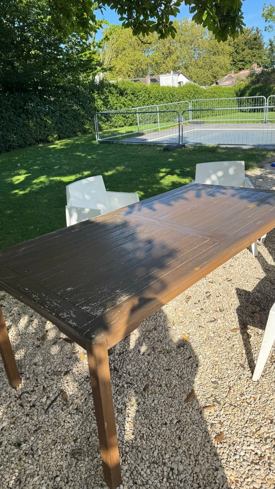 Houten tuintafel - Gebruikt, Ophalen, Gebruikt, Rechthoekig, Hout