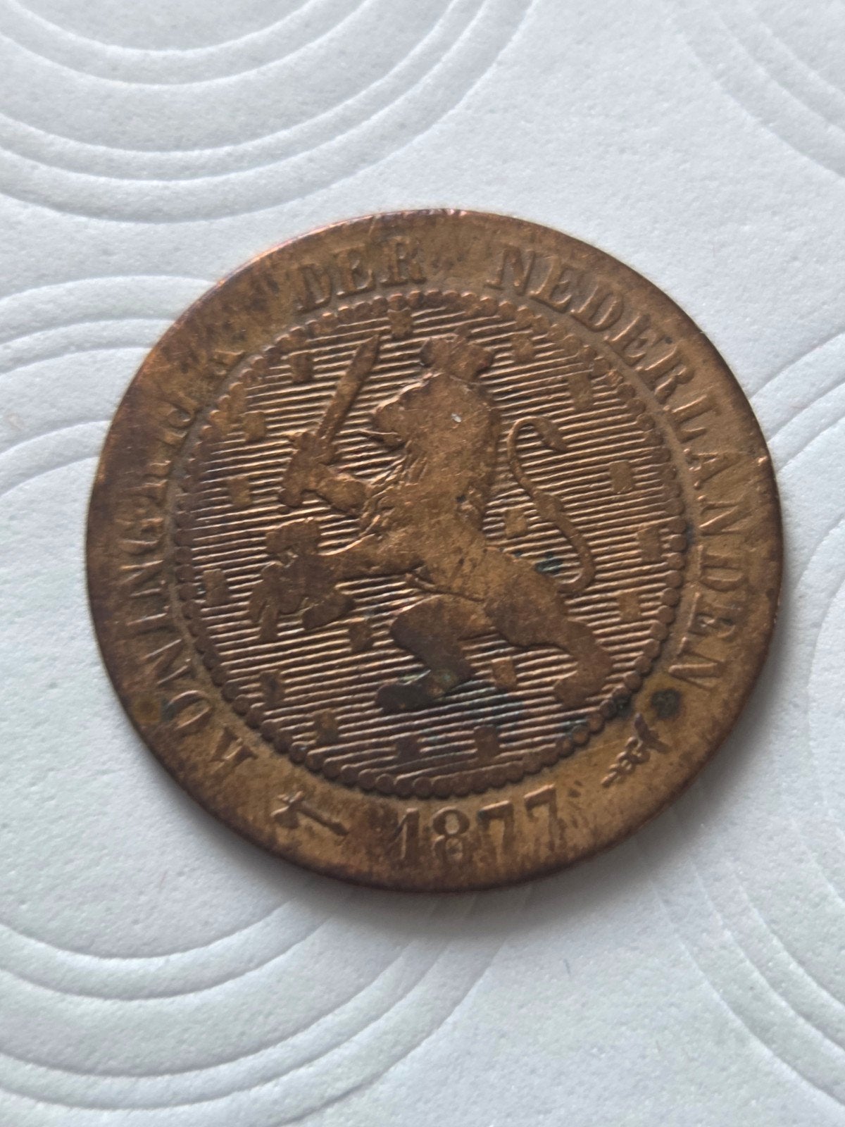 2½ Cent Nederland 1877 Koning Willem III, Postzegels en Munten, Munten | Nederland, Ophalen of Verzenden, Koning Willem III, Overige waardes