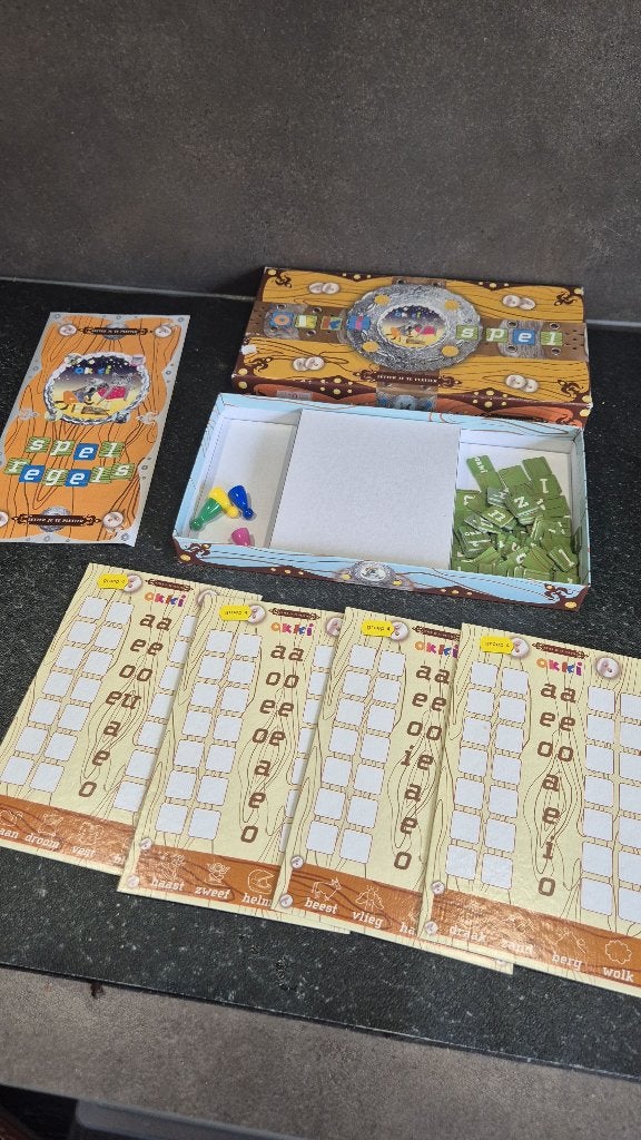 Letter je te Pletter, Okki letterspel, compleet. 6B15, Tweedehands verkoop, Tweedehands verkoop, Gebruikt, Ophalen of Verzenden