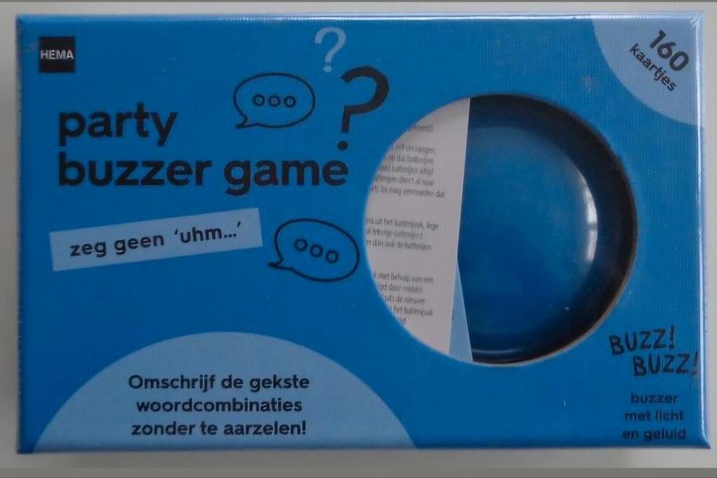 Party Buzzer Game - Zeg geen 'uhm...' - Nieuw in verpakking, Vijf spelers of meer, Ophalen of Verzenden, Nieuw, HEMA