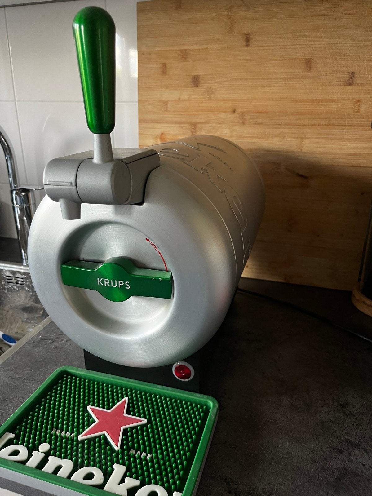 Krups The Sub Compact Heineken thuistap, Ophalen of Verzenden, Zo goed als nieuw, Krups