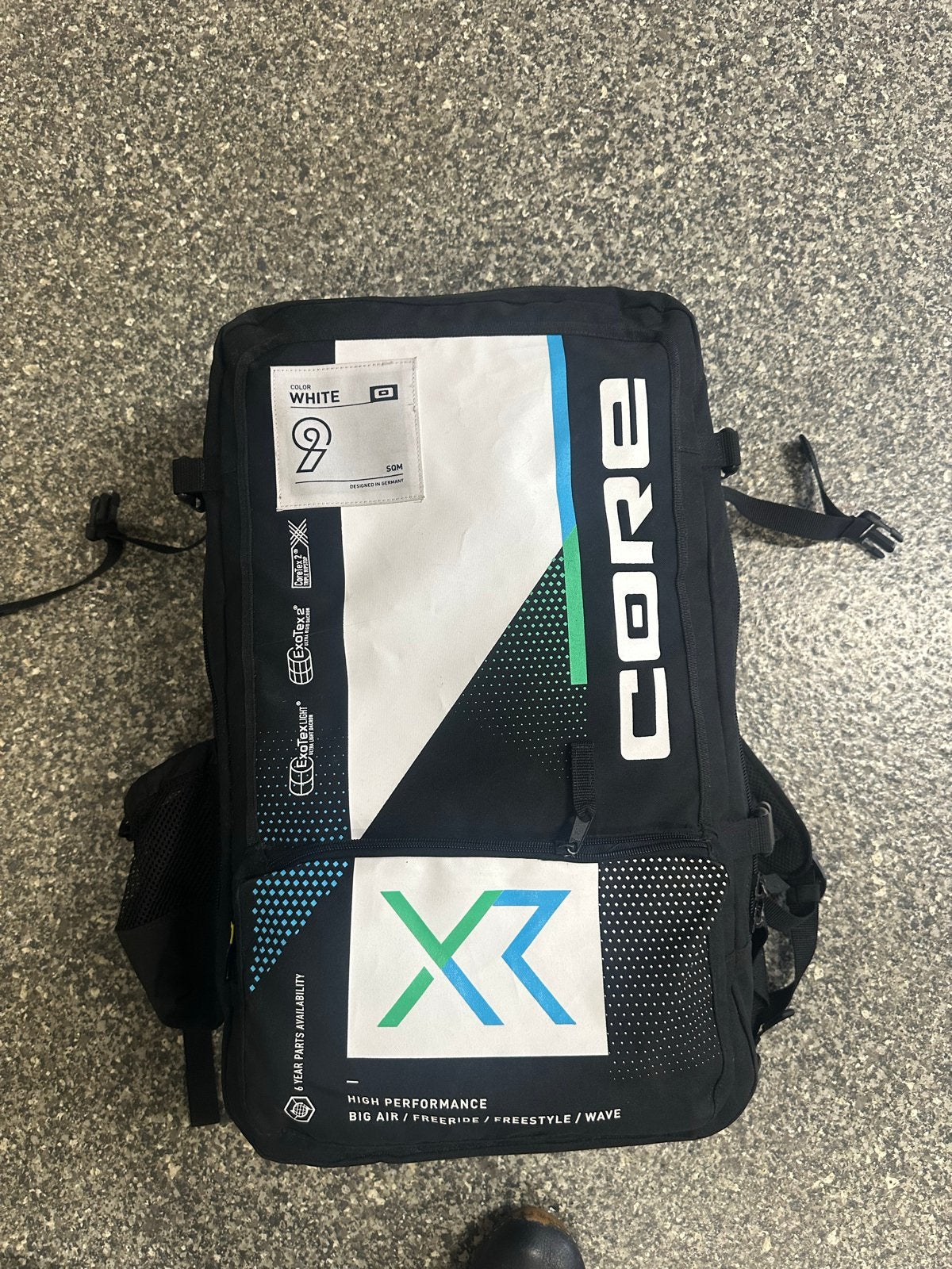 Core XR9 9m² Kitesurf Kite - Zo goed als nieuw, Watersport en Boten, 9 m², Geen board, Ophalen of Verzenden, Zo goed als nieuw