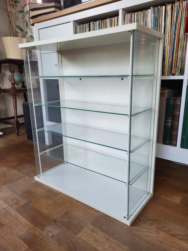 Ikea Kryss wandvitrine open model Vintage, Ophalen, Met plank(en), Gebruikt, Glas