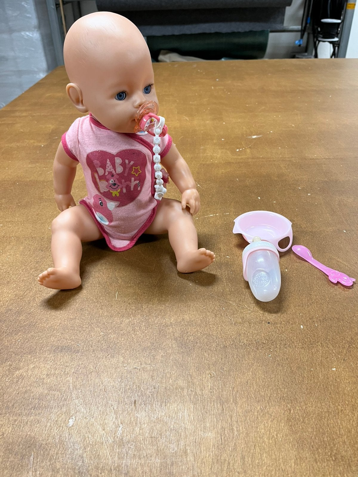 Baby born pop +-41cm, Kinderen en Baby's, Ophalen of Verzenden, Zo goed als nieuw, Babypop