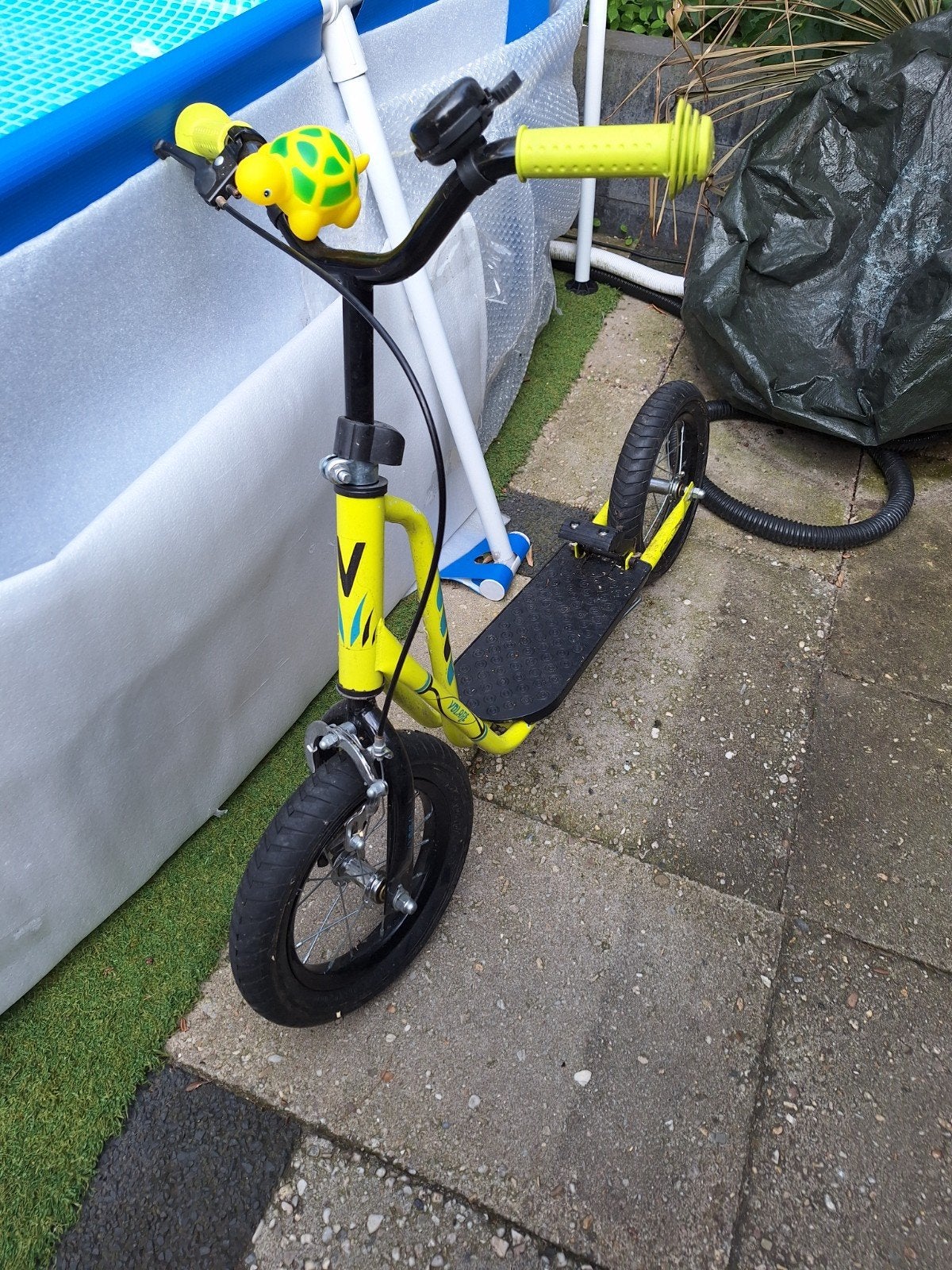 Stoere step met dikke banden - Groen/Geel, Ophalen, Gebruikt, Gewone step