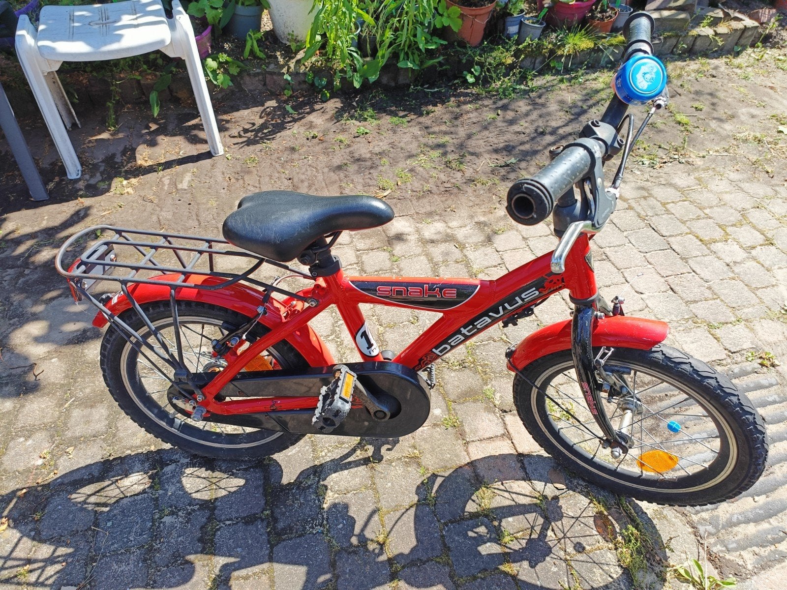 Kinderfietsje 16 inch, Ophalen, Gebruikt, 16 tot 20 inch
