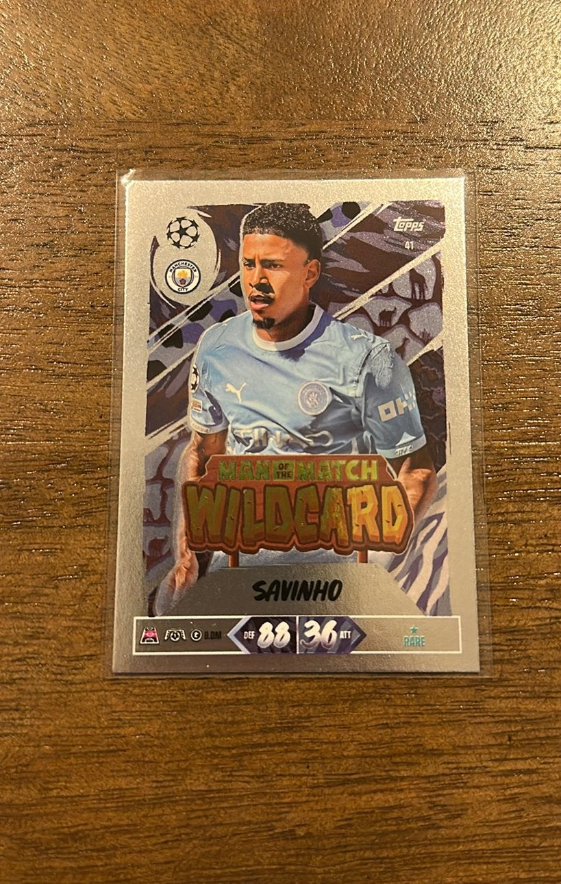 SAVINHO - MAN OF THE MATCH WILDCARD - TOPPS MATCH ATTAX, Ophalen of Verzenden, Nieuw, Buitenlandse clubs, Spelerskaart
