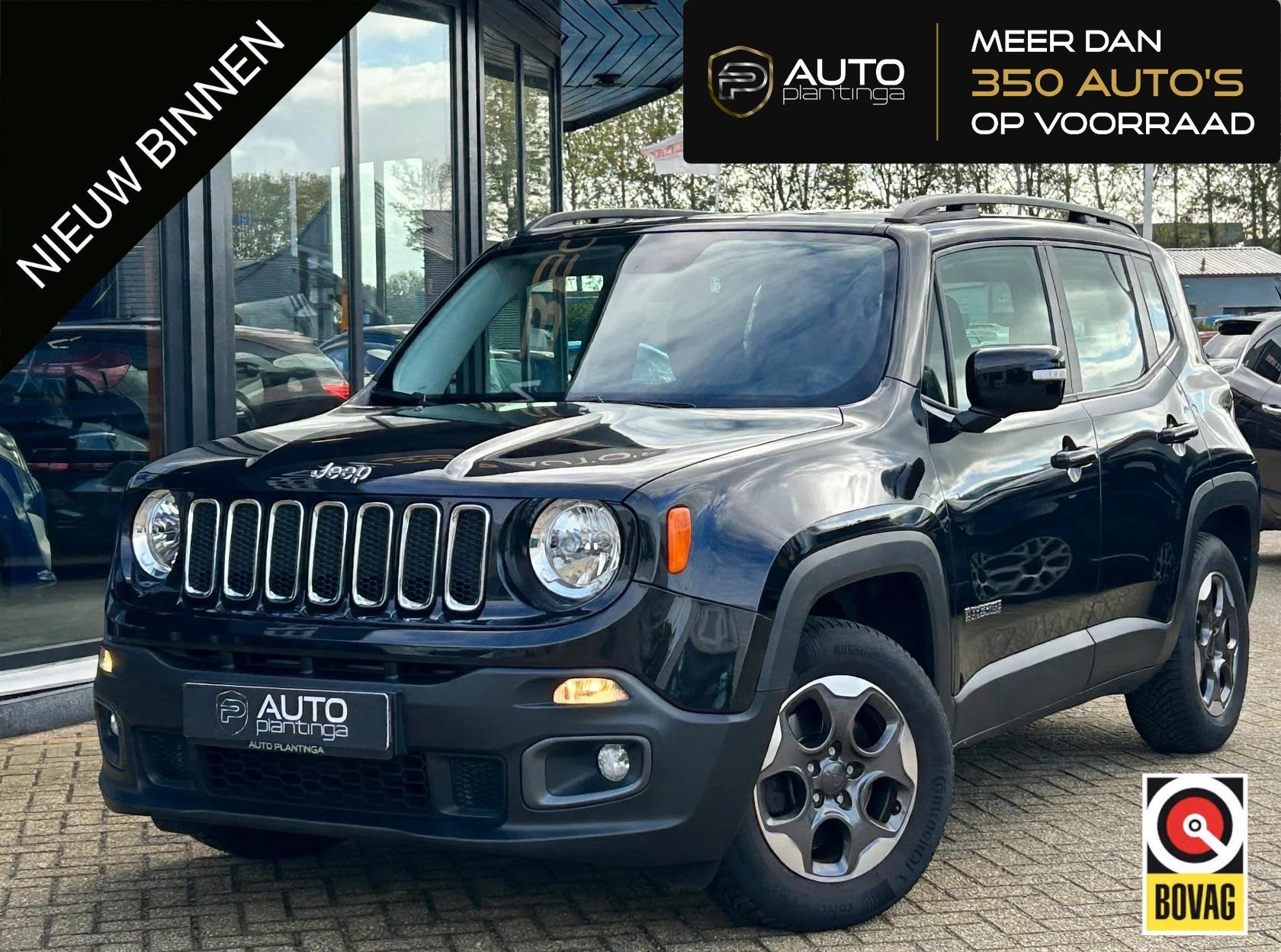 Jeep Renegade 1.6 E-Torq Longitude 110PK | Zeer Nette Staat, Auto's, Voorwielaandrijving, Stof, Gebruikt, Zwart