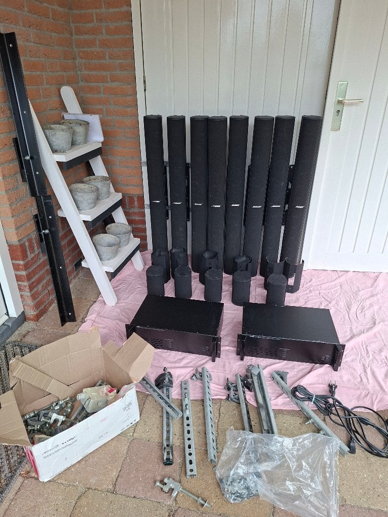 Bose  Panaray MA 12 modulair line Array  en 2 versterk., Gebruikt, Speakerset, Bose, Geschikt voor surround/home cinema