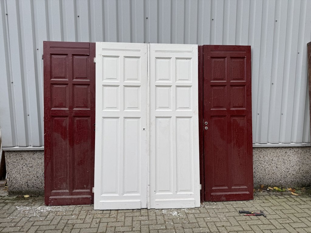 7 sets antieke dubbele deuren 76x245, La belle porte, Jurgen.hoogenboezem@gmail.com, Binnendeur, Ophalen of Verzenden