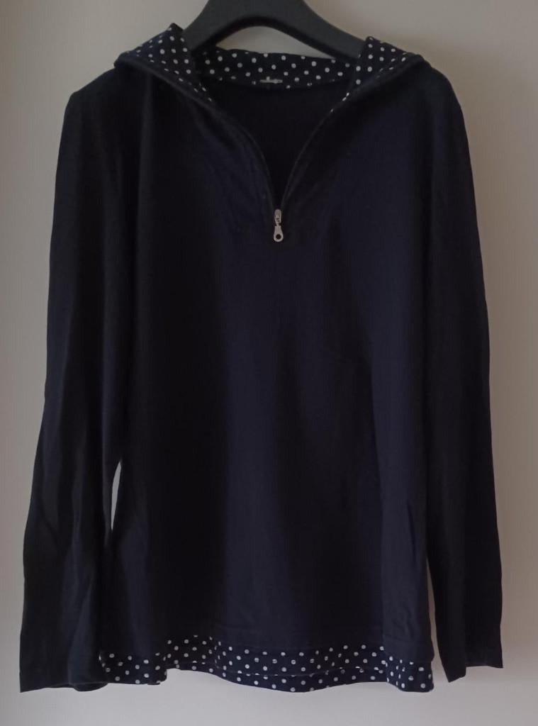 Dames - Shrits zwart, Maat 38/40 (M), Zwart, Ophalen of Verzenden, Lange mouw