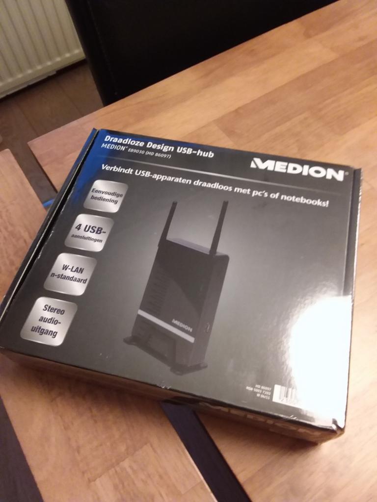 Medion Draadloze Design USB-hub, Ophalen of Verzenden, Nieuw