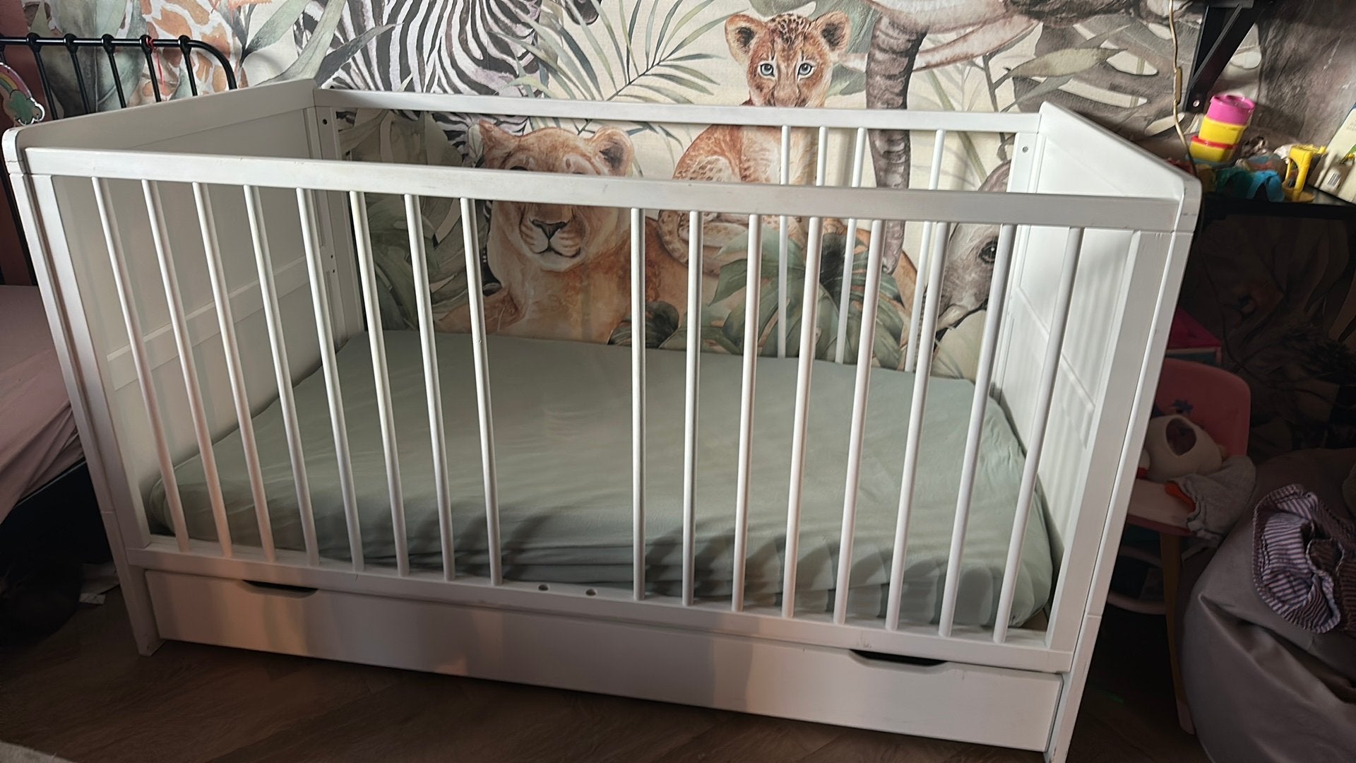 Petit amelie 3 IN 1 BABYBED / MEEGROEIBED "EVOLUTIF", Ophalen, Gebruikt, Ledikant