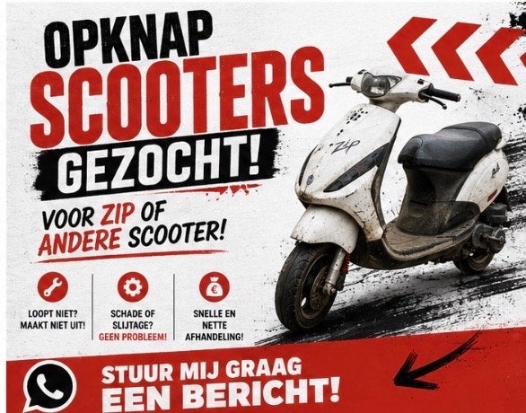 Opknap Scooters Gezocht!, Ophalen, Gebruikt, Overige typen, Overige merken