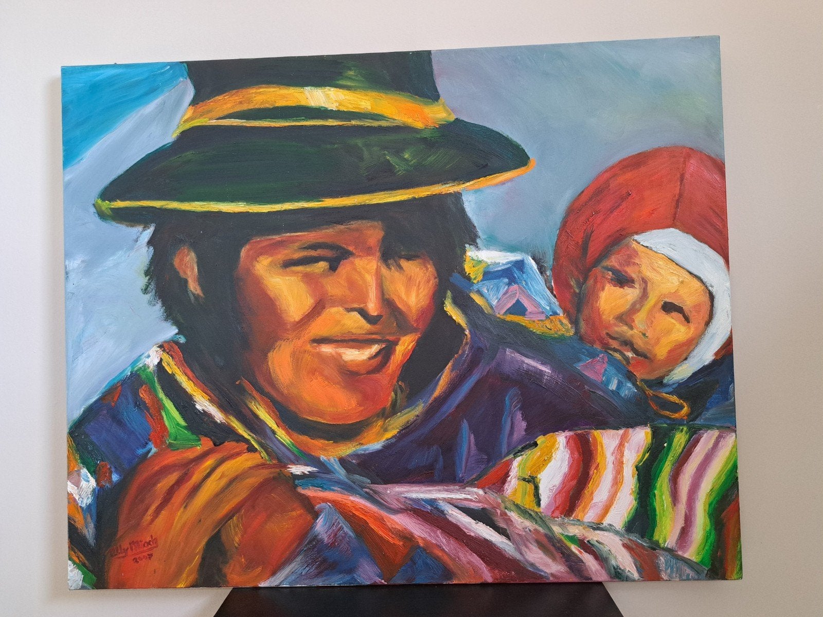 Olieverf op schildersdoek van katoen, Ophalen