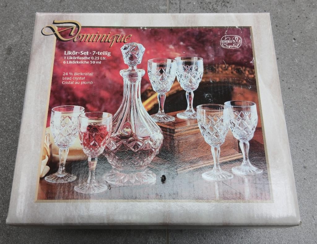 Likeurset - Bohemia Crystal, Antiek en Kunst, Ophalen of Verzenden
