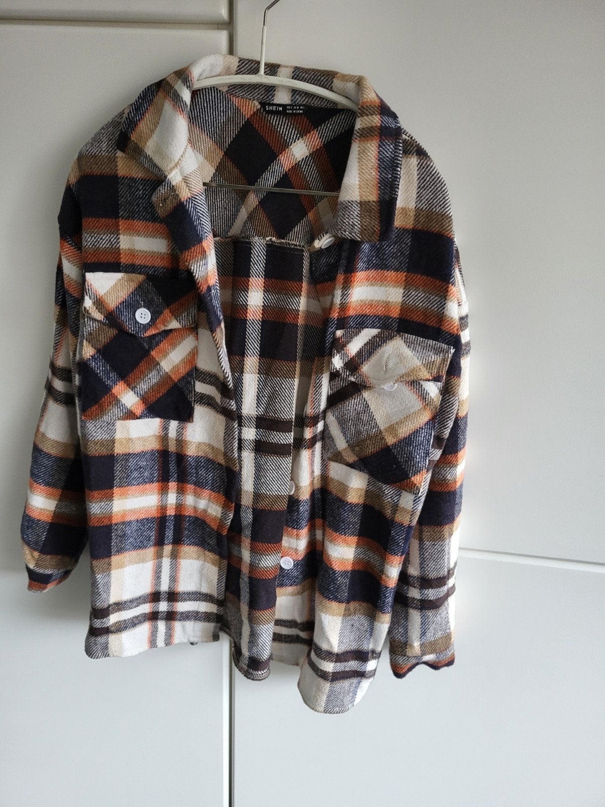 Shein geruit overhemd/jasje maat S, Kleding | Dames, Meerkleurig, Ophalen of Verzenden, Zo goed als nieuw, Lange mouw