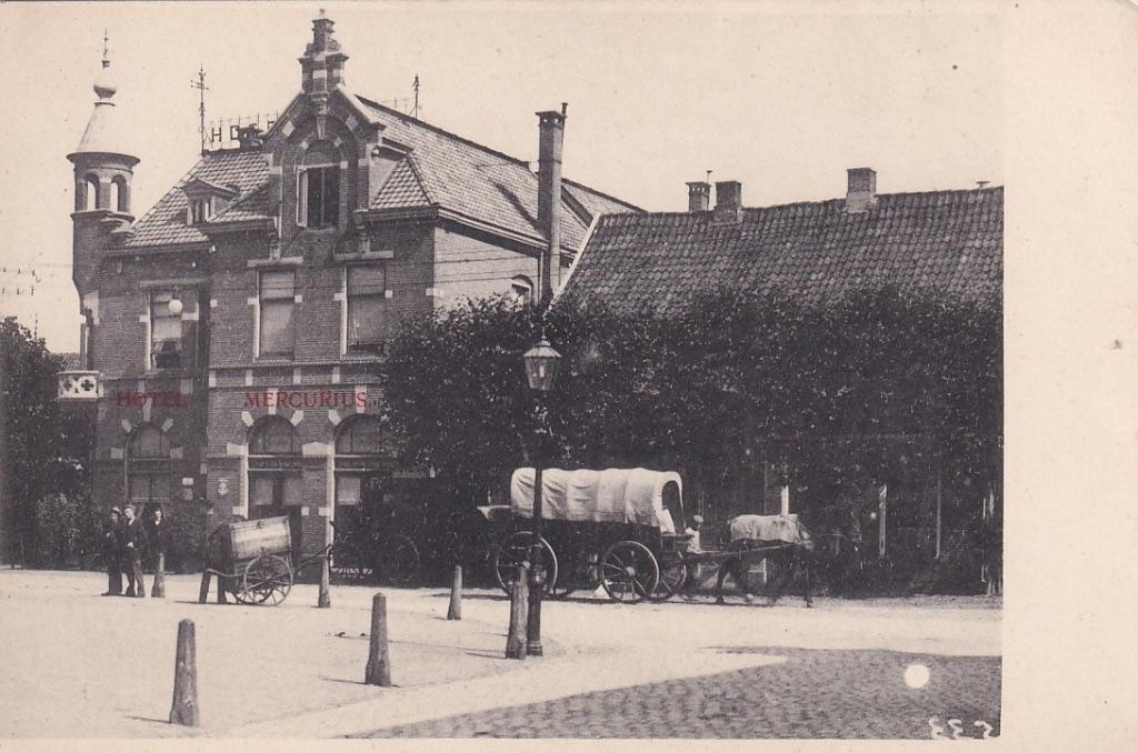 718L Hengelo. Burg. Jansenplein, Hotel Mercurius, Verzamelen, Ophalen of Verzenden, Voor 1920, Ongelopen, Overijssel