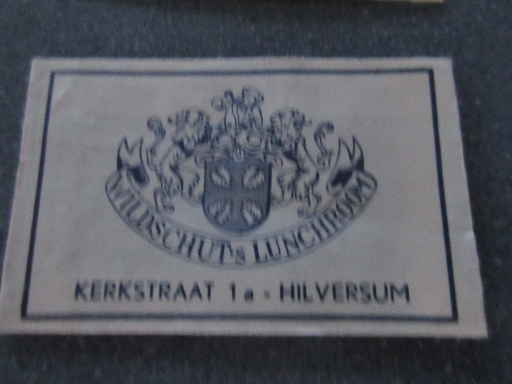 Hilversum, Wildschut's Lunchroom, Verzenden