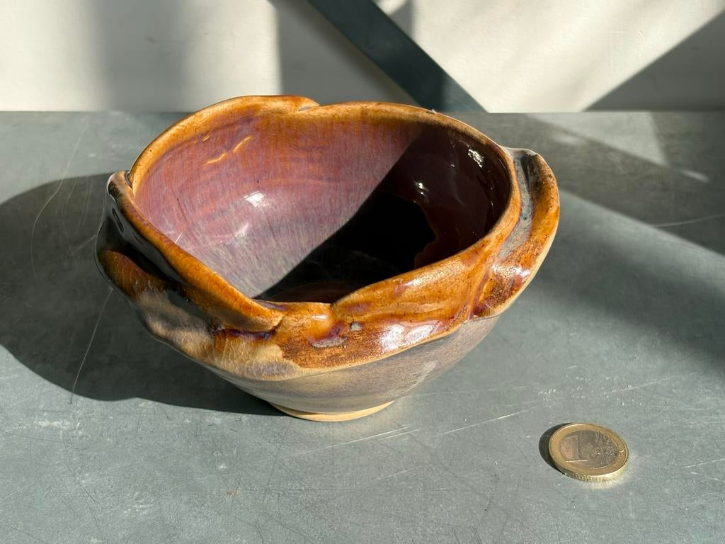 Kom - Met mooi glazuur ~ vintage, Antiek en Kunst, Ophalen