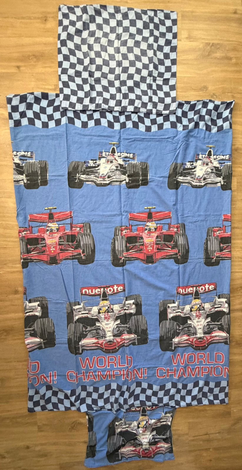 Formule 1 dekbedovertrek, Kinderen en Baby's, Ophalen, Zo goed als nieuw, Jongetje of Meisje, Dekbedovertrek