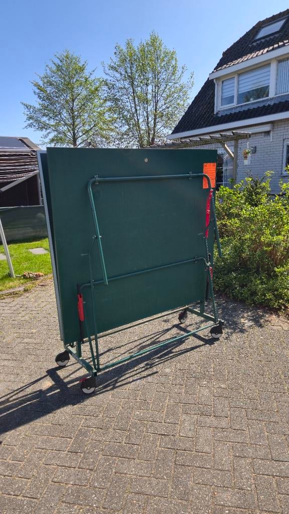 Gebruikte inklapbare tafeltennistafel met wielen, Ophalen, Gebruikt, Tafel Indoor, Verrijdbaar