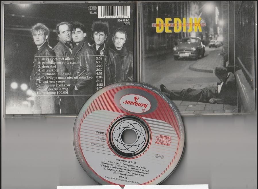 De Dijk - Niemand In De Stad, Cd's en Dvd's, Ophalen of Verzenden, Zo goed als nieuw, Rock