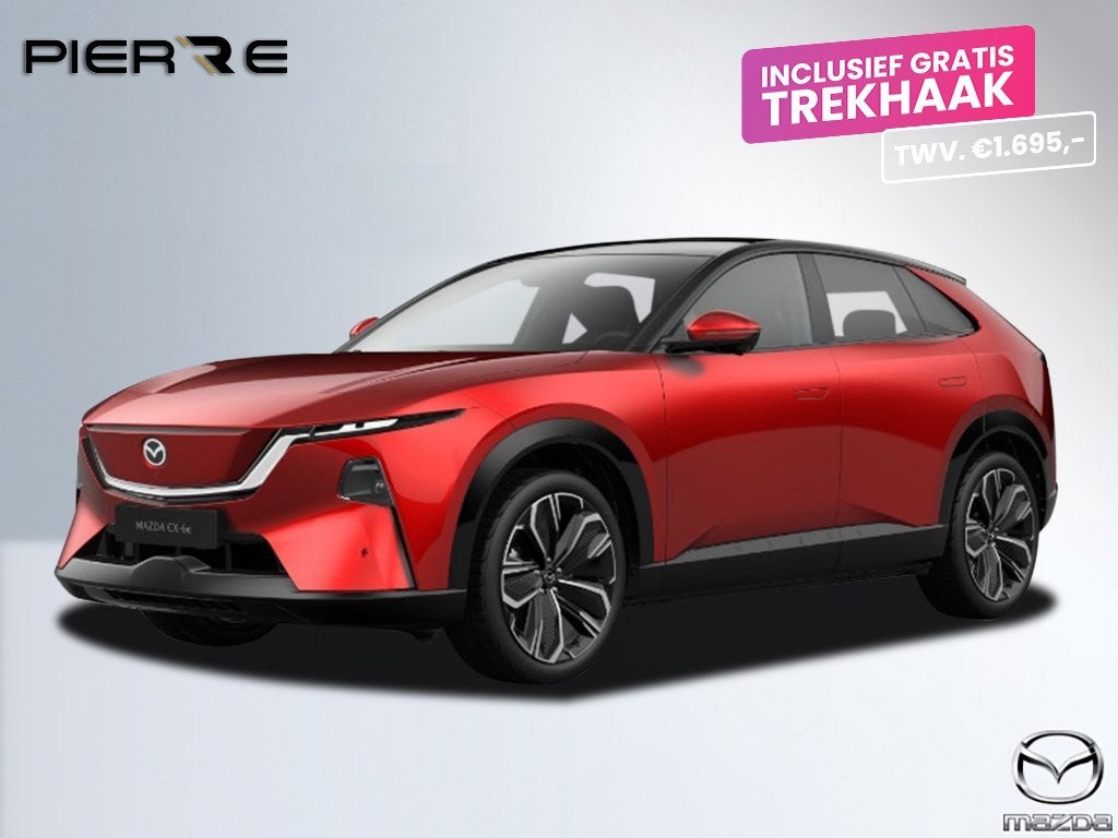 Mazda CX-6e Takumi 78 kWh NAVI | APPLE CARPLAY / ANDROID | P, Auto's, Automaat, Dealer onderhouden, Achterwielaandrijving, Zwart