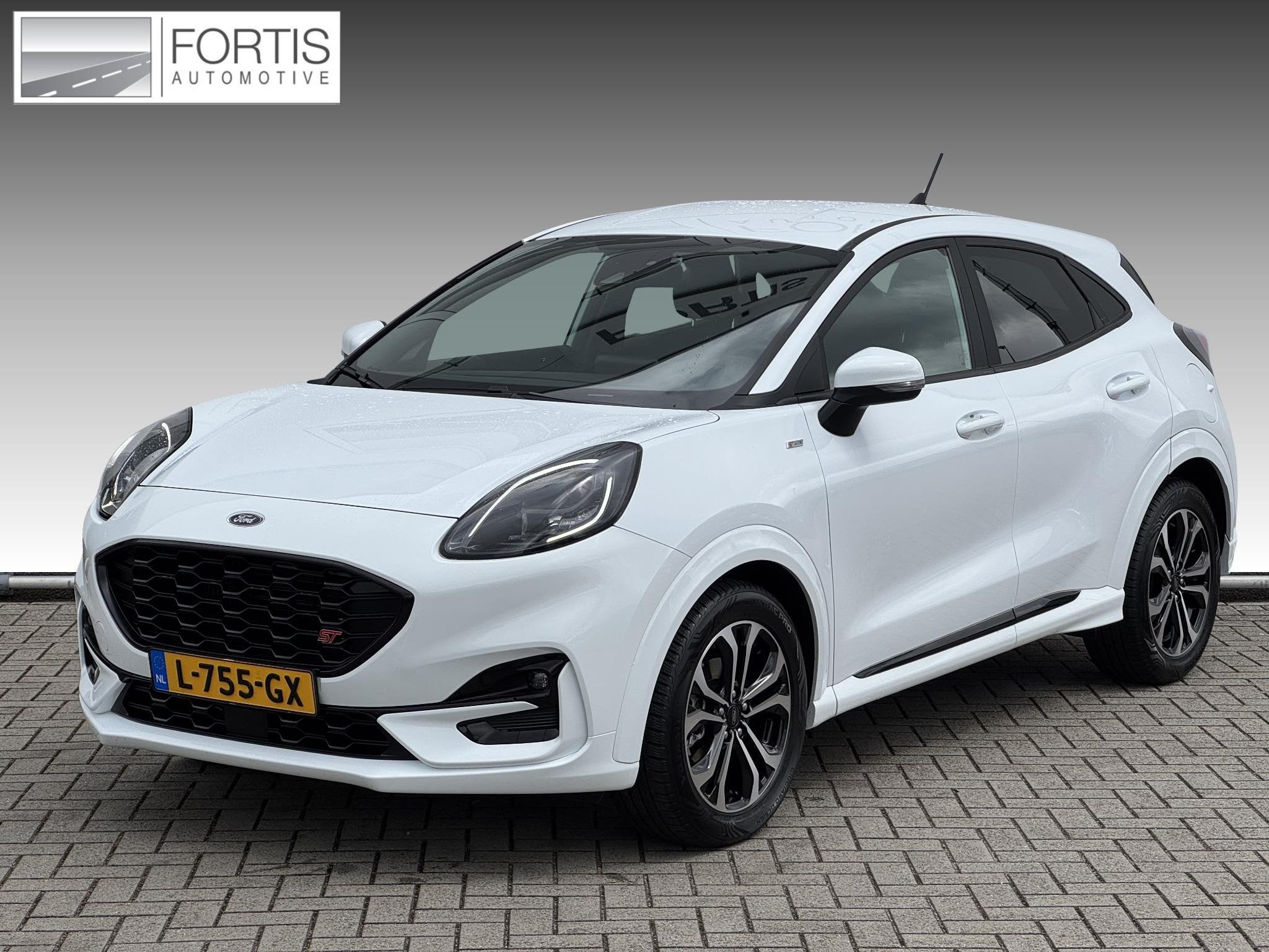 Ford Puma 1.0 EcoBoost Hybrid ST-Line NL-AUTO | NAVI | TREKH, Auto's, Voorwielaandrijving, Euro 6, Wit, Origineel Nederlands