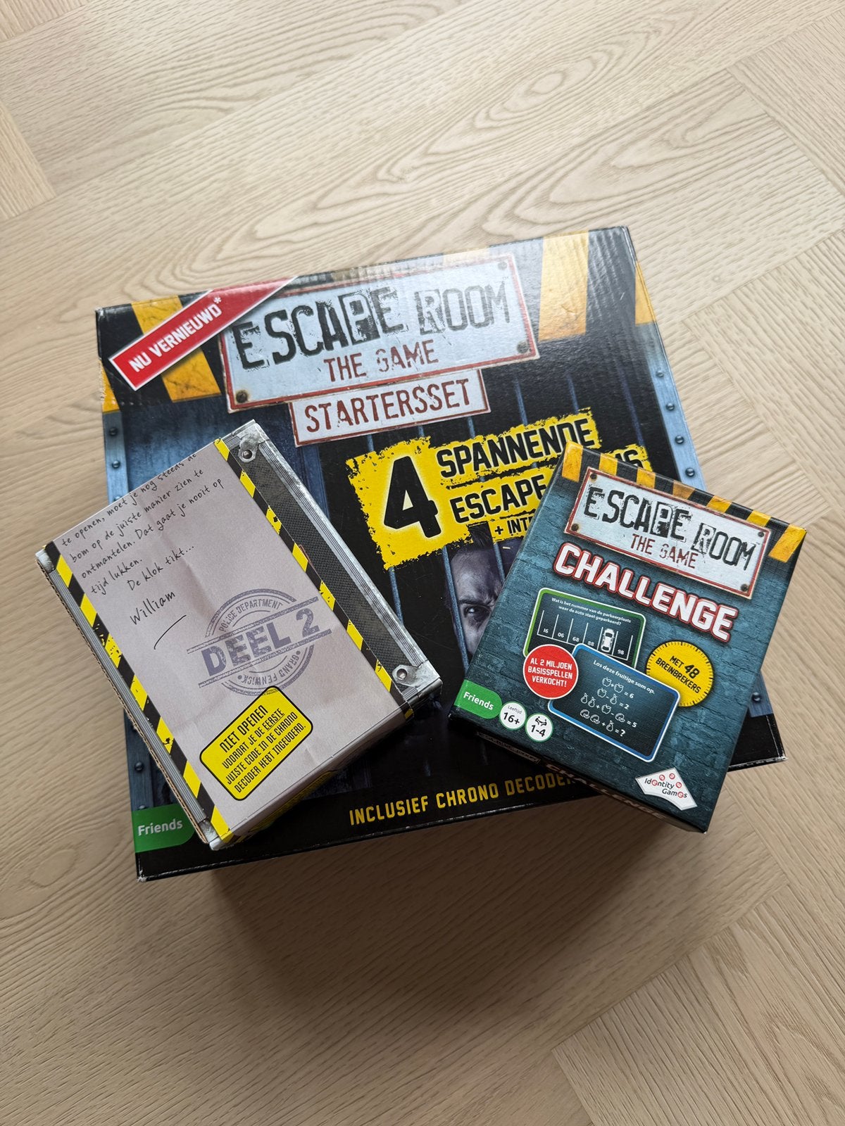 Escape room the game starterset, Ophalen, Zo goed als nieuw