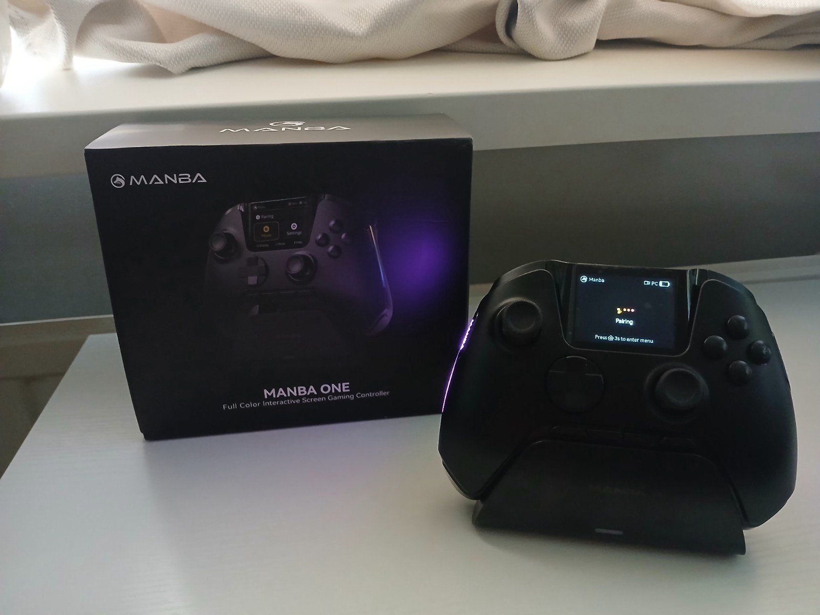 Manba one v2 controller wireless/ wired 2.4ghz dongle rgb pc, Verzenden, Overige merken, Zo goed als nieuw, PC
