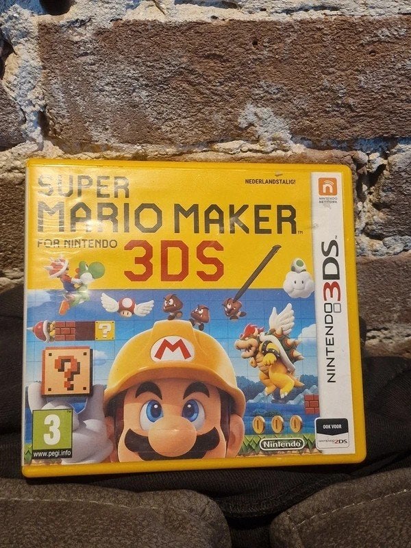 Super Mario Maker Nintendo 3DS Spel Nederlands Compleet, Spelcomputers en Games, Avontuur en Actie, 1 speler, Ophalen of Verzenden