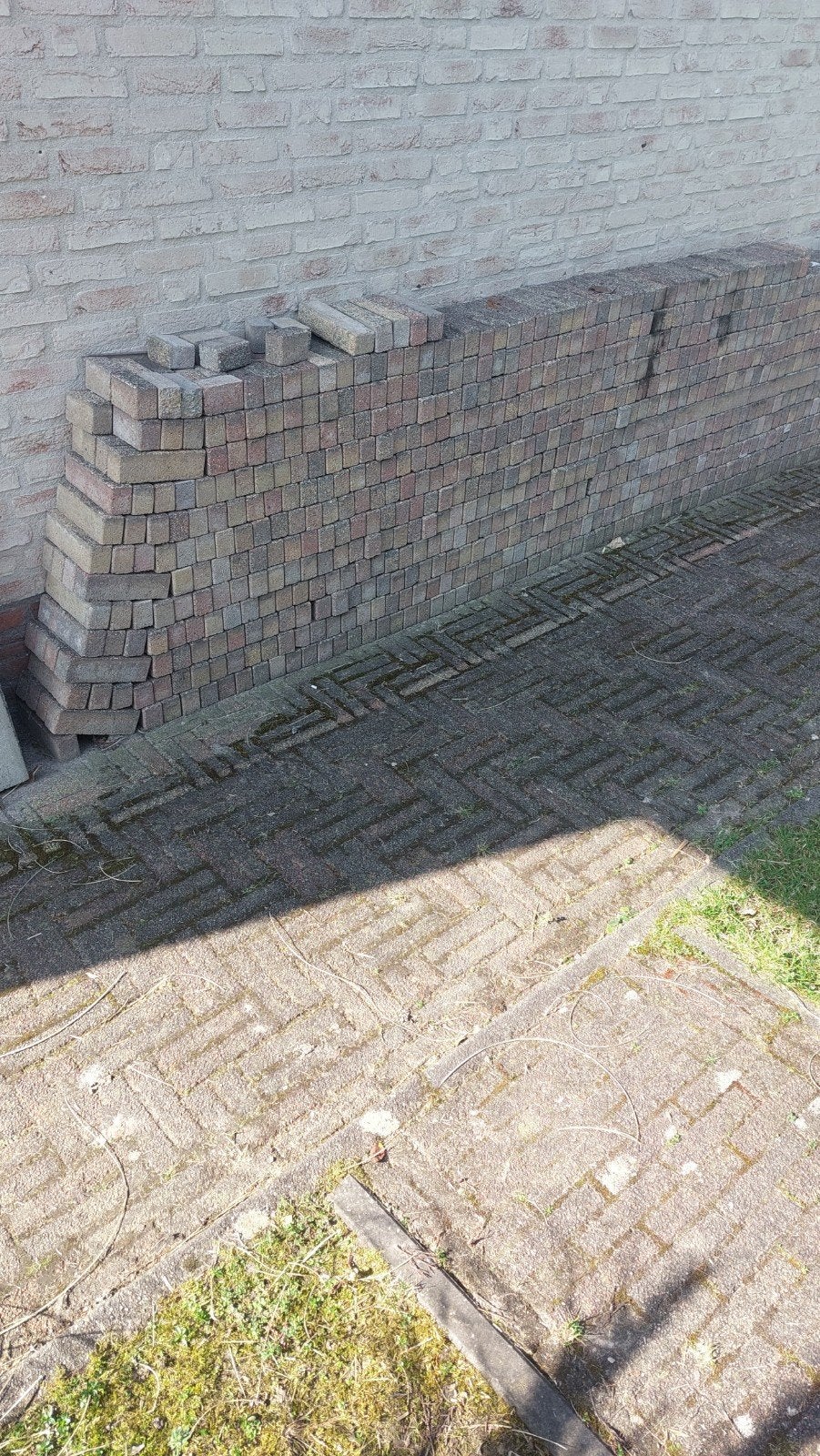 Gebruikte straatstenen voor tuin of oprit, Ophalen, Gebruikt, Beton, Klinkers