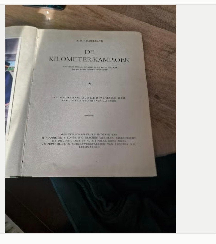 De Kilometer Kampioen - Oud boek met illustraties, Boeken, Ophalen of Verzenden