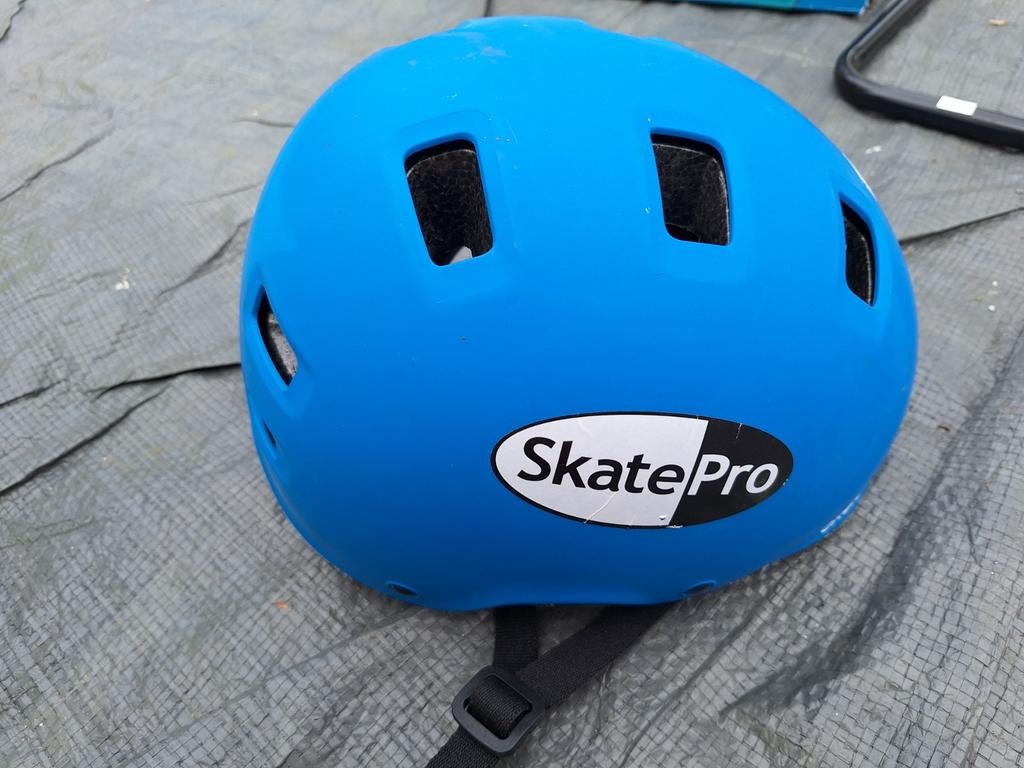 SkatePro Helm - Blauw, Veilig en Comfortabel, Ophalen, Gebruikt, SkatePro, Overige maten