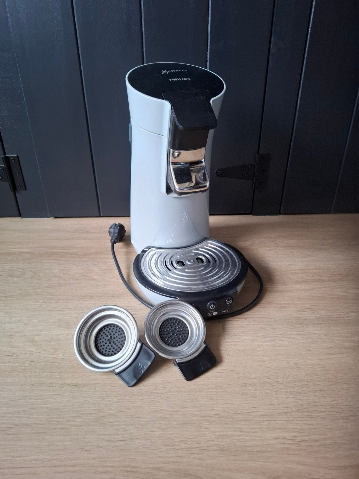 Philips Senseo Koffiezetapparaat - Grijs, Koffiemachine, Ophalen of Verzenden, Zo goed als nieuw, 1 kopje