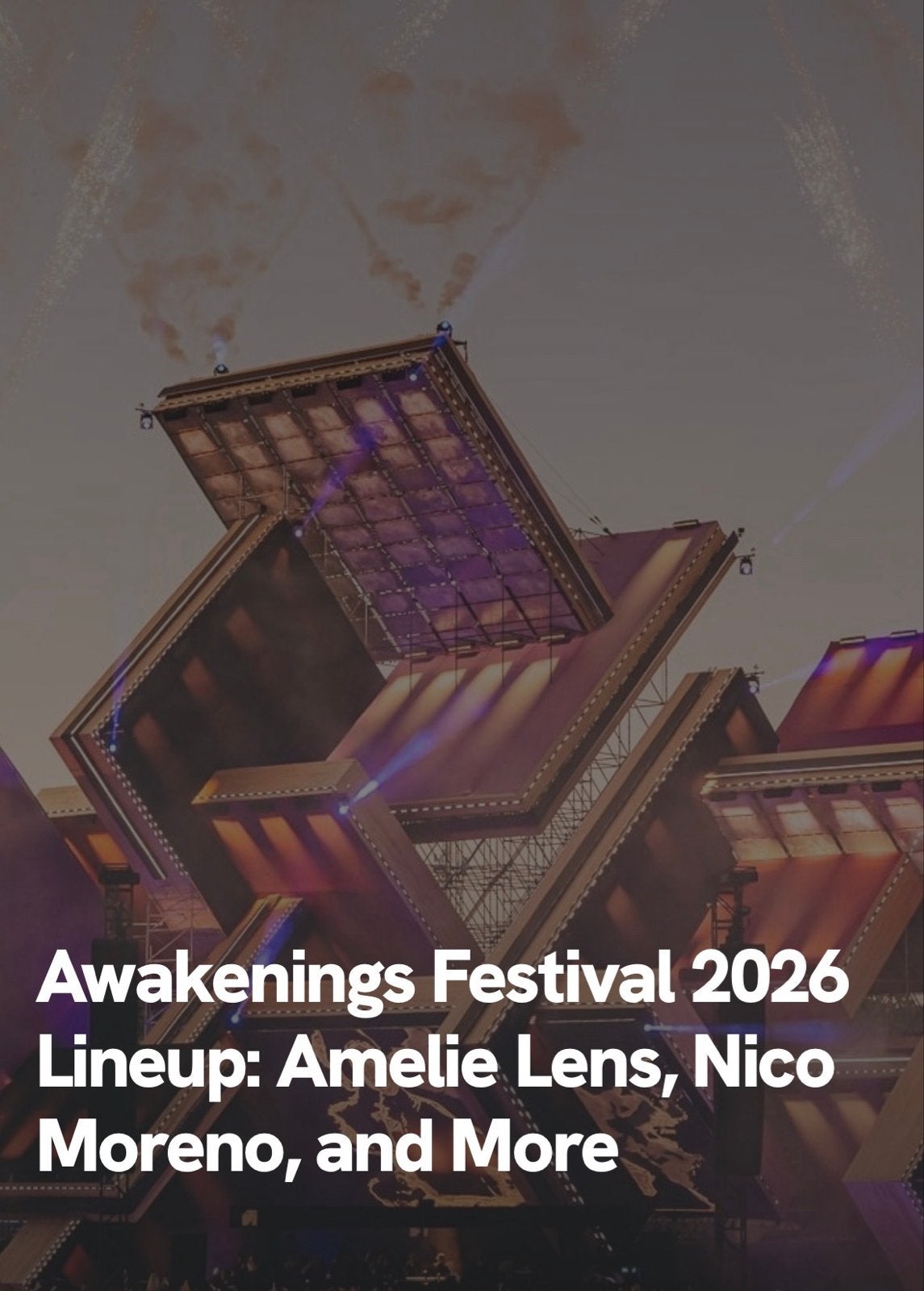 1 ticket Awakenings zondag 12 juli, Eén persoon