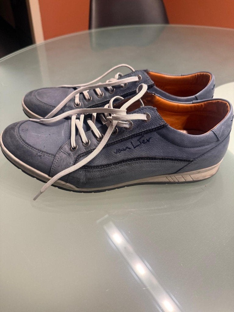 Heren schoenen Van Lier Maat 43, Ophalen, Blauw, Van Lier, Overige typen