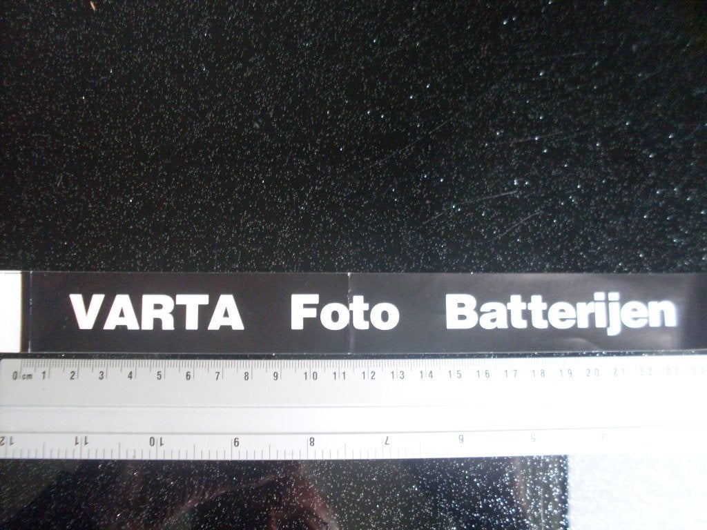 sticker varta foto batterijen, Verzenden, Zo goed als nieuw, Merk