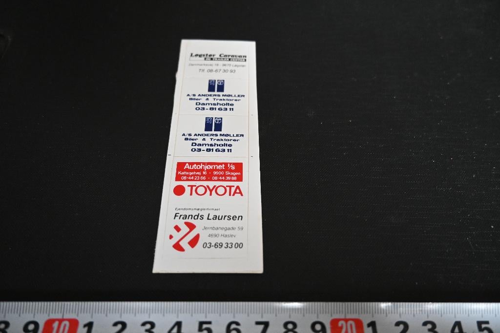 sticker Danmark Logster Caravan Frands Laursen TOYOTA, Ophalen, Zo goed als nieuw