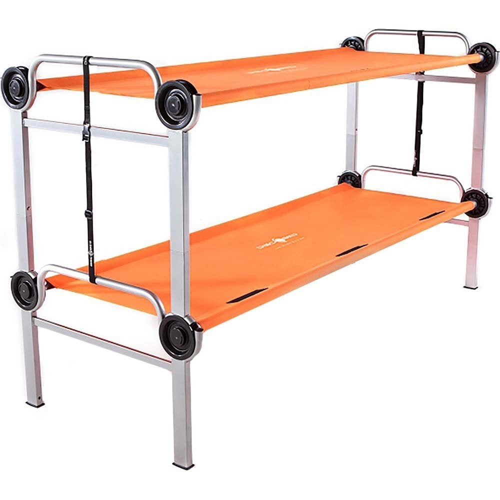 ZGAN Disc-O-Bed Large Camping Veldbedden, Stapelbed, Oranje, Ophalen, Zo goed als nieuw