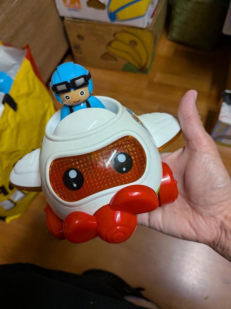 vtech vliegtuig rijdt en maakt geluid en licht, Kinderen en Baby's, Speelgoed | Vtech, Ophalen of Verzenden, Zo goed als nieuw