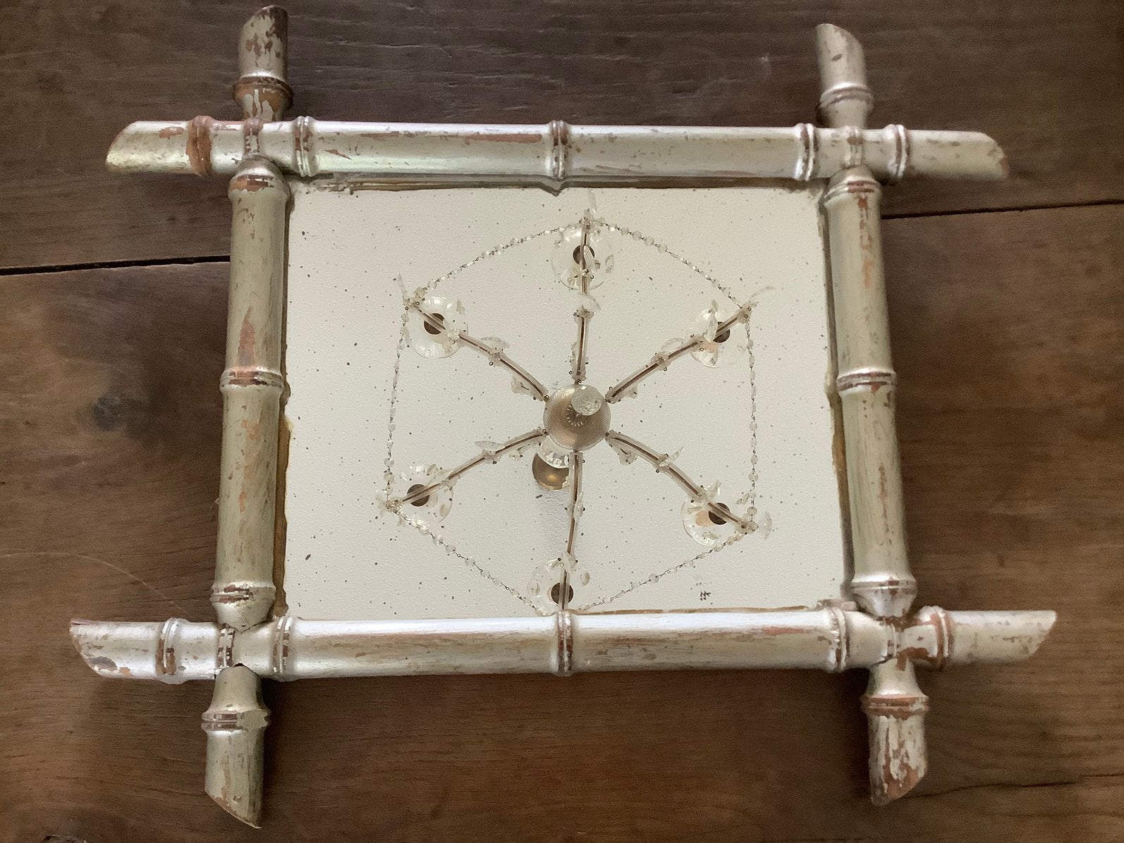 Oude Spiegel, Antiek en Kunst, Antiek | Spiegels, Ophalen of Verzenden, Rechthoekig, Minder dan 50 cm