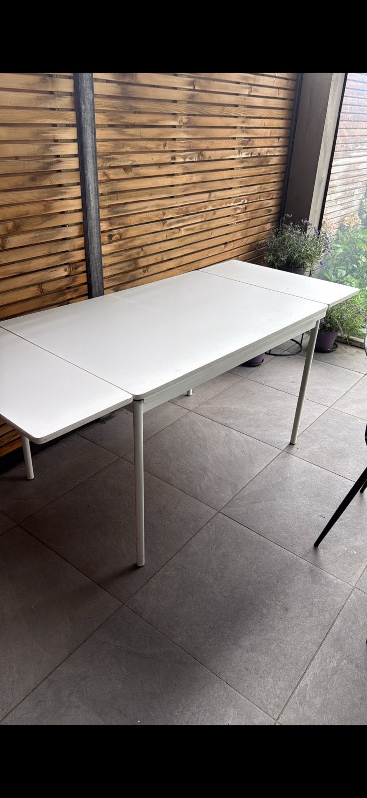 Gratis af te galen uitschuifbare tafel, Huis en Inrichting, Ophalen, Gebruikt