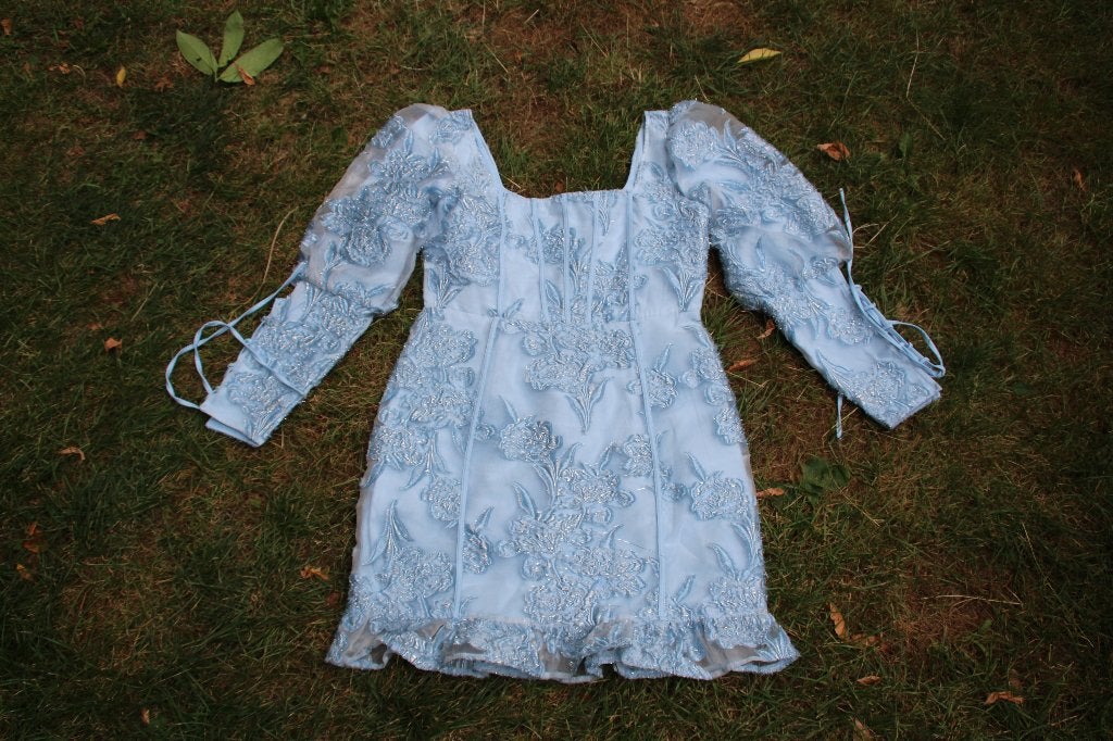 Mooie blauwe cocktail jurk van Missguided maat 40., Kleding | Dames, Maat 38/40 (M), Blauw, Ophalen of Verzenden, Zo goed als nieuw