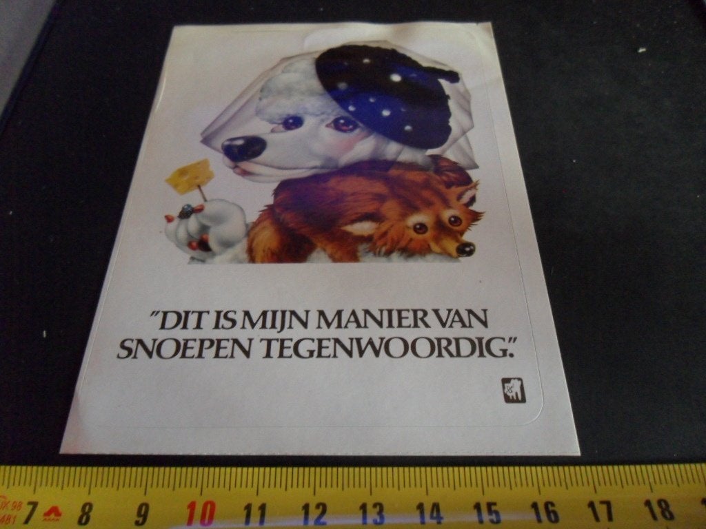 sticker ELMEX Dit is mijn manier van snopen tegenwoordig 410, Verzamelen, Ophalen, Zo goed als nieuw
