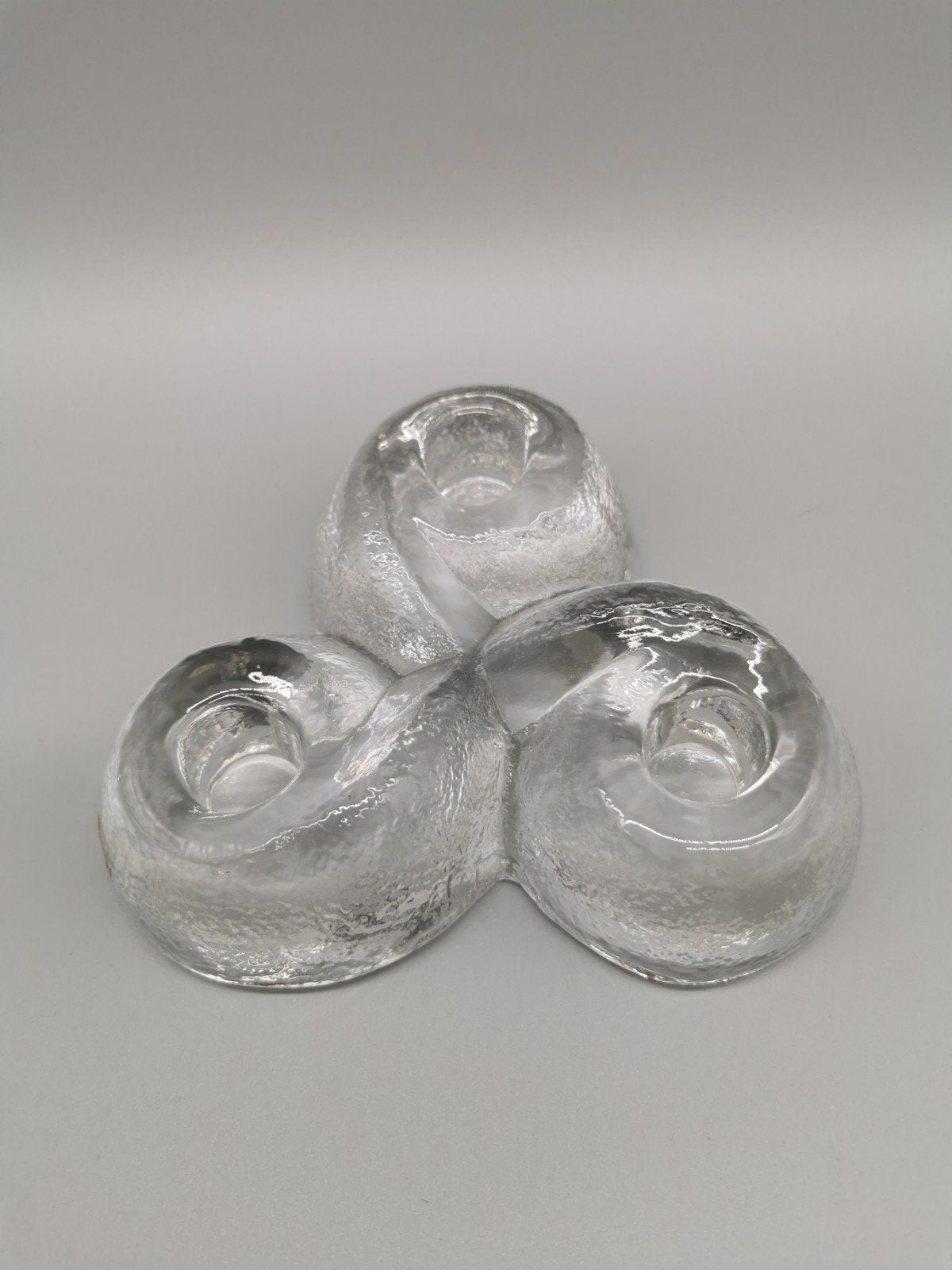 Orrefors Zweden glas kandelaar vintage met origineel etiket, Verzenden, Glas, Kandelaar