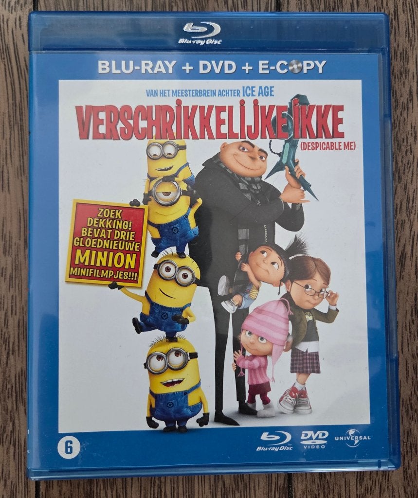 Verschrikkelijke Ikke (Despicable Me) Blu-ray + DVD + E-Copy, Inclusief digitale kopie, Film, Nederlands, Ophalen of Verzenden